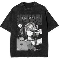 Harajuku Washed Shirts Needy Streamer Overload Merch Retro T-Shirts High Street Streetwear Short Sleeve Printed Tee Shirt