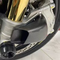 Carbon Fiber Motorcycle Front Brake Air Duct Caliper Radiator Cover For DUCATI PANIGALE V4 V2 V4S Streetfighter V4 V4S 2018-2026