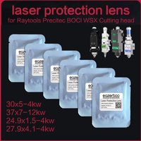 EAZERBOO Raytools Laser Protection Lens 24.9x1.5 27.9x4.1 4KW 30x5 37x7-12KW for BT240S BM114 BM111 BM110 Laser Protective Lens