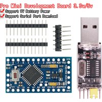 Pro Mini 328 Mini 3.3V/8M 5V/16M ATMEGA328 ATMEGA328P-AU 3.3V/8MHz 5V/16MHZ for Arduino Driver CH340G PL2303 FT232RL CP2102