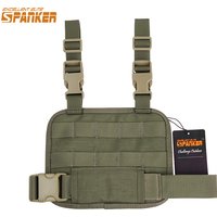 Tactical Drop Leg Platform Universal Molle Pis-tol Thigh Holster Leg Bags Hunting Paintball Panel Hunting Accessories