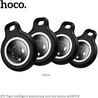 HOCO 4 Piece Anti-lost Tracker for Apple Airtag Replacemen IOS Find My Bluetooth GPS Tracker For Luggage Key Finder with Case