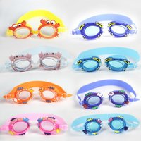 Diving With Earplugs Kids Swimming Goggles Anti-Fog Waterproof Swimming Eyewear Practical Silicone Eyeglasses Children