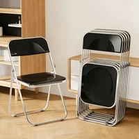 6-teiliges Kristall-Klappstuhl-Set – elegantes Design, einfache Aufbewahrung für große Veranstaltungen, Partys und gewerbliche Nutzung