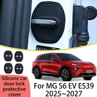 For MG S6 MGS6 EV ES39 2025~2027 2026 Car Door Lock Cover Rustproof Buffer Shock Absorption Protection Accessories 4pcs