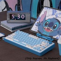 Stitch Keycap Set for Gaming Mechanical Keyboard Cartoon Anime PBT Material MOT Height Keycap Suitable for 98/104/108 Layout
