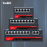 KuWFi Network Switch 10 Ports Gigabit Swich POE 8 5 Port 1000Mbps Ethernet Switch Network Splitter RJ45 Hub For IP Camera