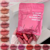 12 Mini Pill Lipstick Capsule Set,Long-lasting Matte Lipstick,Not Easily Faded After Use,Suitable for Daily Use,is a Great Gift