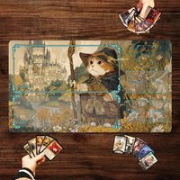Ukiyo-e themed anime warrior design MTG Playmat Magic Card Battle Mat 35X60CM gathering gaming mats tapete magic mtg card pad