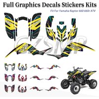 Naklejki tła pasujące do Yamaha Raptor 660 660r ATV, grafika zespółowa, tła, naklejki, zestaw naklejek, personalizacja.