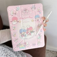 Korean Cute Star Girl Tablet Case For Apple iPad 11 2025 Air 5/4 10 10.9 inch Pro 13 inch 10.5 10.2 9.7 Mini 7/6 Cover Cases