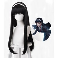 Kawakami Tomie Cosplay Identity V Yidhra Long Straight Black Cosplay Wig Anime Heat Resistant Synthetic Halloween Party Wigs