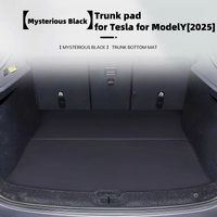 Leather Trunk Mat for Tesla Model Y Juniper 2025 5 Seater Car Boot Pad Luggage Compartment Protection Cover