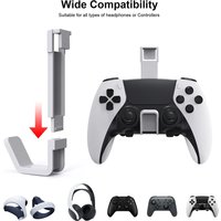 2Pcs Controller Headset Stand Hanging Hanger For PS5/PS5 Slim Digital Drive Console Headphone Hook Accessories For PS5
