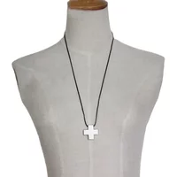 Anime EVA Katsuragi Misato Alloy Cross Pendant Necklace for Women Cosplay Jewelry Beads Chain Charms Amulet Necklaces Dropship