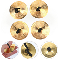 4PCS Mini Kupfer Finger Becken Bauchtanz Hand Becken Musikinstrument, Tanz & Auftritte Instrument