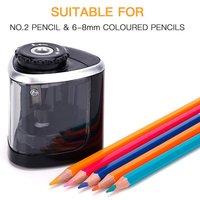 Portable Pencil Sharpener Electric Manual 2 in 1 Automatic Pencil Sharpener Kids Adults Auto Pencil Sharpener Stationery
