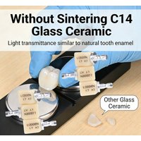 Lodden 20PCS Without Sintering Lithium Disilicate C14 Blocks Glass Ceramic Instant Restoration Materials LT HT Dental CAD CAM