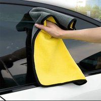 1/3Pcs Car Wash Microfiber Towel 30x30/40/60CM Car Cleaning Drying Cloth Hemming Car Care Cloth Detailing Car Wash Towel