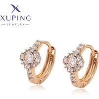 Xuping Jewelry Exquisite Temperament Simple Shape Gold Color Earrings for Women Schoolgirl Christmas Wish Gifts X001031115