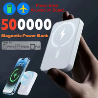 500000mAh Magnetic Power Bank PD 20W Wireless Fast Charger Portable External Battery Pack For iPhone Samsung Huawei 2026 New