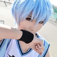 Kuroko no Basuke Seirin Kuroko Tetsuya Wigs Cosplay Costume Kuroko's Basketball Men Women Short Synthetic Hair Party Wigs+WigCap