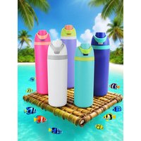 Large Capacity Double Wall Insulated Sports Water Bottle, Long Lasting Temperature Lock Tumbler for Outdoor Fitness Travel