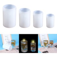 Cylinder Silicone Mold Epoxy Resin Candle Mould Aromatherapy Candle Wax Molds for DIY Epoxy Resin Crafts Home Decoration