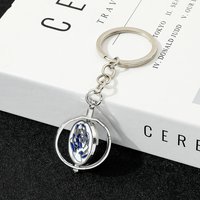 Arcane Season 2 Jinx Blue Rose Keyring Rotatable Pendant LOL Anime Game Jewelry Metal Fashion Gift for Fans & Collectors