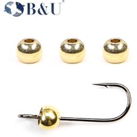 B&U Micro Sinker DIY For Jig Head Fishing Big Eye Hooks Bullet Weights Soft Lure Group 0.19g/0.32g/0.48g/0.76g Hook Aggravated