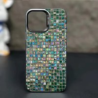 Mosaic design pattern phone case suitable for iPhone 17 16 15 14 13 12 11 Pro/Max/Plus anti drop and shockproof back cover