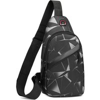Korean chest bag Men's fashion camouflage men's satchel Shoulder bag Crossbody bag Oxford cloth casual bag Canvas small backpack