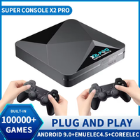 X2 Pro Retro Video Game Console TV Box 100000+ Games with 2 Gamepads Super Console 4K 60+ Game Emulators for DC/Arcade/MAME/Sega