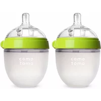 Silicone bebes Bottle Green/Pink 5 oz and 8 oz Baby Bottle 2 Pack BPA free Feeding bottle children kids drink milk mamadeiras