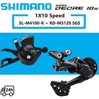 AliExpress Shimano SHIMANO DEORE 10 speed Groupset M4100 Shifter SL-M4100-R RD-M5120 RD-M4120 Rear Derailleur RD-M5120-SGS Original parts