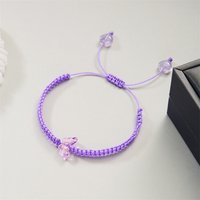 Hot Purple Butterfly Fashion Bracelet Classic 6 Color Braided Rope Chain Handmade Bracelets for Women Men Adjustable Jewelry