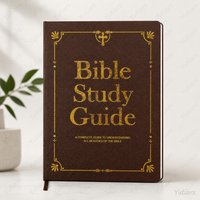 PU Leather Bible Study Journal with 66 Pre-Printed Books, Dual Layout Devotional Notebook for Baptism Christmas Christian Gifts