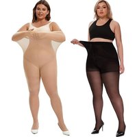 2pcs High quality elasticity Plus Size Sheer Tights for Women Body Shaper Pantyhose 20D Stocking Sexy Hosiery ultrathin Leggings