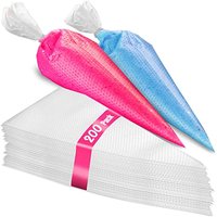 200pcs Anti Burst Piping Bags Icing Piping Bag Birthday Cake making Pastry Bags Package Kitchen Baking Supplies