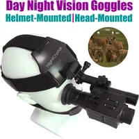 Megaorei NK006 Okulary noktowizyjne na podczerwień HD 1080P Cyfrowy monokular noktowizyjny do noszenia na głowie/na hełmie NVG z 5-krotnym zoomem cyfrowym
