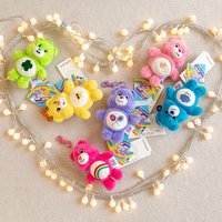 Classic Anime Genuine Care bears Plush Dolls Keychains Small Pendant Back Hangings Christmas Birthday Graduation Gifts