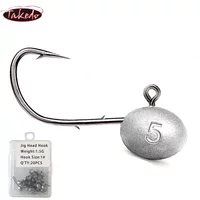 TAKEDO HG31 1.5G 2.5G 3.5G 5G Root Fishing Hook Jig Head Double Back Barbed MUSTAD Hooks Soft Worm Hook For Bass Catfish