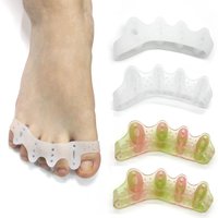 1/2/5Pairs Silicone Toe Separator,Bunion Corrector Toe Spacers to Correct Bunions Toe Straightener Stretcher Gel Toe Protector