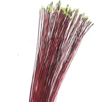 40Pcs/Lot 0402 0603 0805 1206 Led SMD Wire For Model Train HO N OO Scale Red Black Line Pre-soldered Micro Litz Diorama Railway