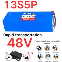 48V 13s5p 100ah Lithium Battery Pack 48v 100000mAh 250W-2000W Citycoco Motorized Scooter Batteries Built in 50A BMS