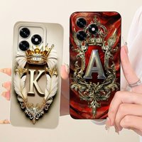 For Honor X5c Plus Case 2025 Retro Crown Letters Soft Silicone Lens Protective Cover For Honor X5c Funda HonorX5c X5cPlus Bumper
