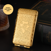 Alloy Engraved Pattern Peaky Blinders Pressure-resistant Self-opening Cigarette Box Exquisite Holiday Gift