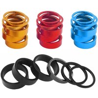 6Pcs/Set Bike Headset Washer Aluminum Alloy Mountain Bicycle Front Fork Washer Bike Stem Handlebar Spacers Ring Gasket 28.6mm