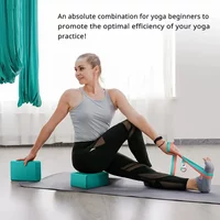 Non Slip Yoga Brick 1PC High Density Foam Block for Pilates Dance Stretching Exercise Home Gym Equipment Fitness Eva Mat