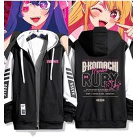 Anime OSHI NO KO Series Hoodie Zip Up Coat Men's Hoodies Sweatshirt Zip Hoodie Casual Hoodies for Man Men's Clothing